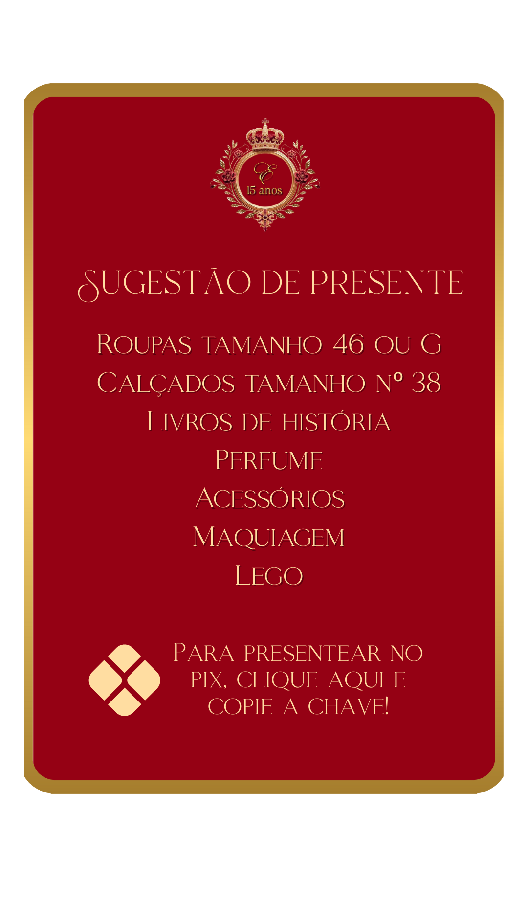 Sugestões de presente
