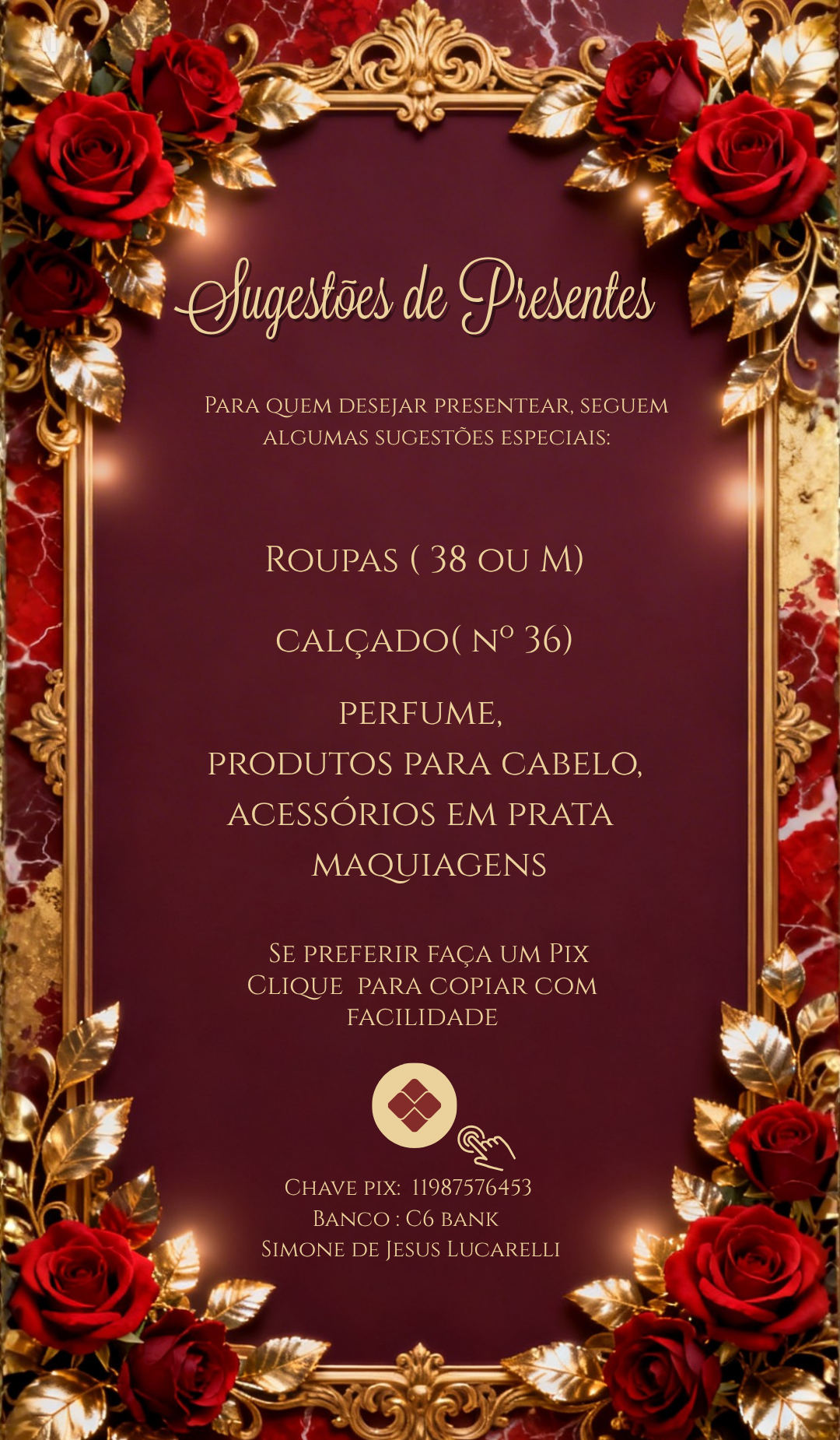Sugestões de presente
