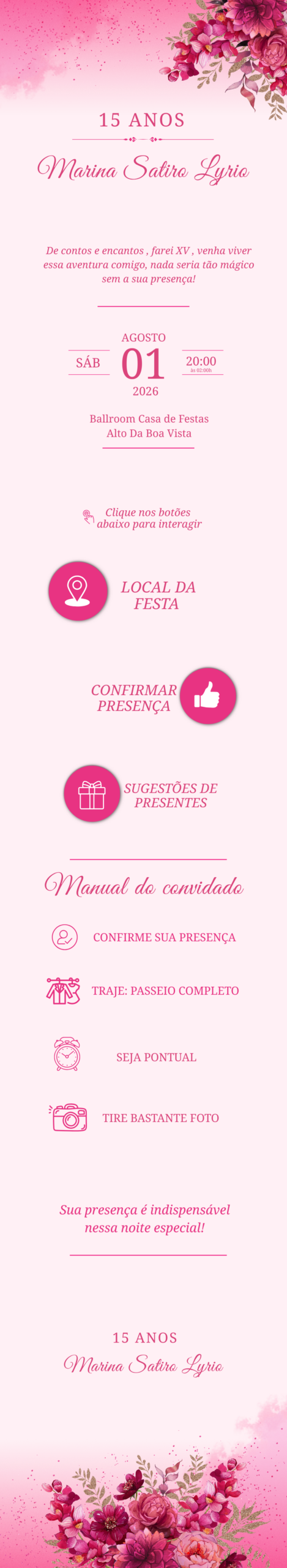 Convite infinito parte 1